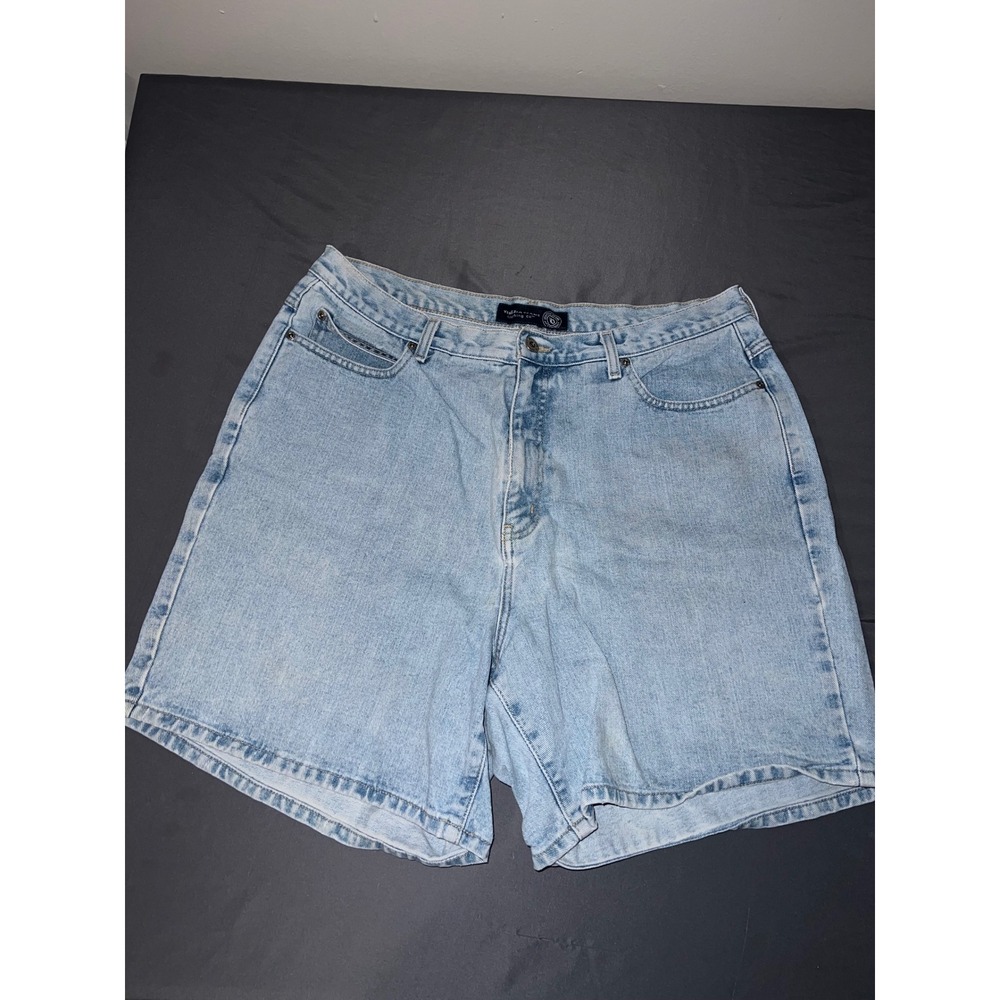 Venezia Jeans Clothing Co Womens Size 18 Light Wash Blue Denim Shorts